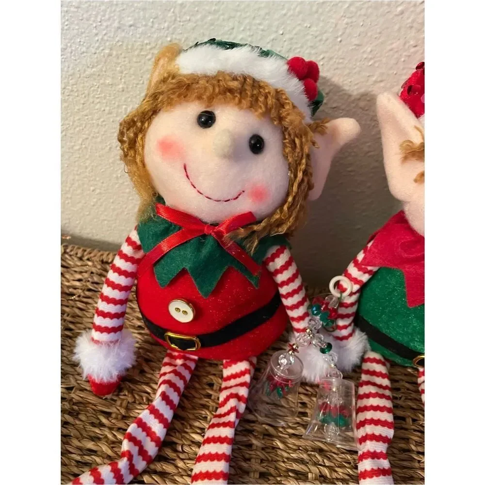 Elf Darling Christmas Shelf Sitters & Glass Blown Christmas Tree Ornaments